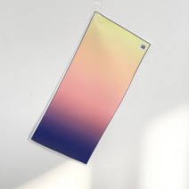 비침적은 그라데이션 두툼 쉬폰 원단 인터록마감, 코튼캔디