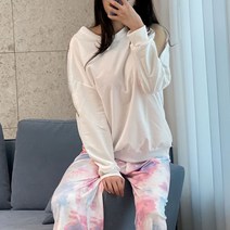 집업 오프숄더 맨투맨 티셔츠