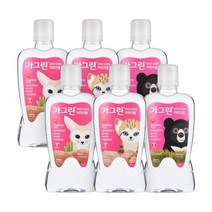 가그린 어린이용 딸기향 구강청결제 랜덤발송, 6개, 380ml