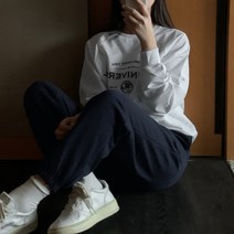 로렌하이 여성용 탄탄쮸리 조거 밴딩 팬츠 아담녀