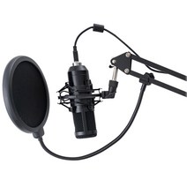 Nutz USB 콘덴서 유튜브 방송용 마이크 블랙, UM-100