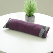 봄매트 뮬리 사각 메밀 미니 목베개, 보라