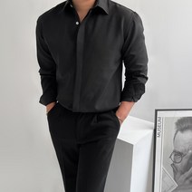 남자다잉 남성용 템플러 링클프리 스판 셔츠