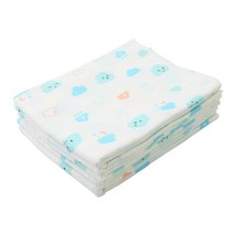 베이비베어 구름 사각 천 기저귀, 블루, 5개