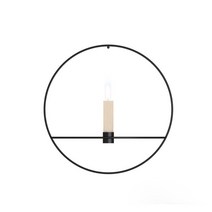 올나인 우아한 벽걸이 촛대 G, 블랙