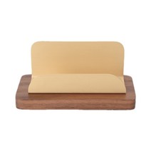 제노윈 선물용 황동 우드받침 명함꽂이, 1개, 1단