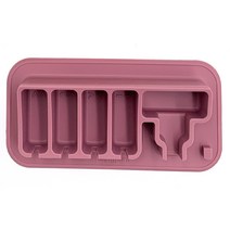 실리콘 흡착 칫솔걸이, 다크핑크, 1개