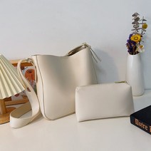 말랑젤리 에센셜 호보 숄더백 + 파우치 세트