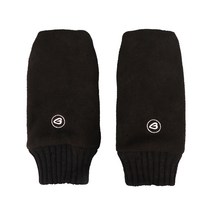 고프트 방한 벙어리 골프장갑 양손착용, 블랙