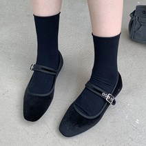 라블 벨벳 클래식 메리제인 슈즈