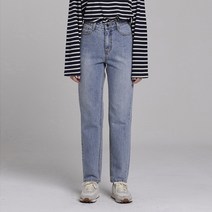 밀리언코르 여성용 커버밴드 보이핏 스트레이트 데님 CONA 9243