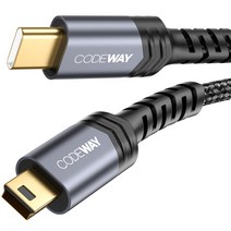 코드웨이 USB C타입 to 미니5핀 외장하드 케이블, 2m