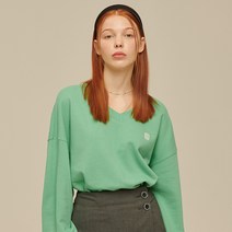 로씨로씨 여성용 로즈 브이넥 스웨트셔츠