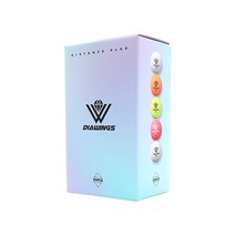 다이아윙스 고반발 비거리 전용 장타 골프공 X2 30p, 화이트, 1개