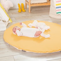 알집매트 알집 아기원형러그, YELLOW