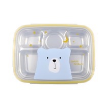 드림베어 스텐 식판도시락 깊은형, 혼합색상, 단품