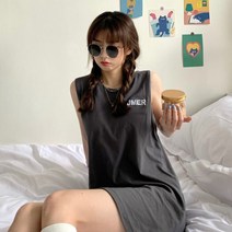 여성용 루즈핏 나시 원피스