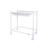 홈데코레 이동식 너비조절 행거 + 바지 걸이 10p 세트, 화이트