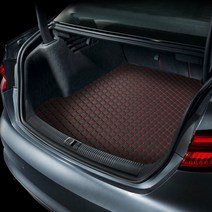 지엠지모터스 퀼팅 가죽 트렁크매트 풀세트, 제네시스 G80 RG3바디 2020년~, 와인, 현대