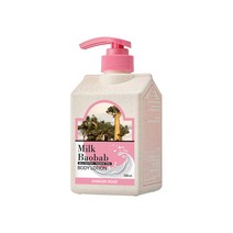 밀크바오밥 바디로션 다마스크 로즈향, 500ml, 1개