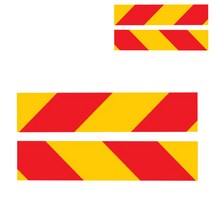 리플렉스 프리즘용 후부반사시트 C타입 사선 좌측 2p + 우측 2p 세트, 1세트