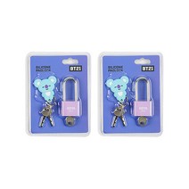 BT21 캐릭터 열쇠 자물쇠 코야, 2개