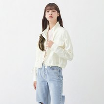 미쏘 여성용 하이넥 화섬 숏점퍼