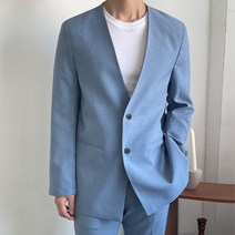 언탭트 남성용 여름 린넨 캐주얼 수트 + 팬츠 세트
