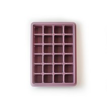 키친팩토리 파스텔 실리콘 얼음틀 24구, 버건디핑크