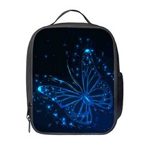 파라다이소 나비 디자인 보온 보냉 토트 크로스백 도시락 가방, 26