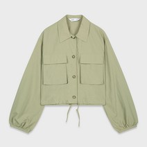 미쏘 여성용 아웃포켓 밑단스트링 숏 점퍼