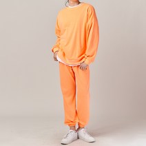 하이후 맨투맨 티셔츠 + 조거팬츠 무지 셋업 상하의 세트 HE1030
