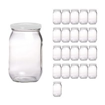 서울패키지 다용도잼병 화이트캡, 22개, 430ml