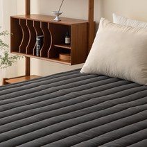 마틸라 커밍홈 60수 피그먼트 침대패드, 차콜
