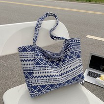 지니얼 여성용 빅사이즈 페이즐리 에코 숄더백 쇼퍼백 GA2796