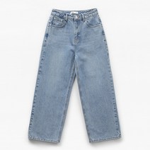 미쏘 여성용 크롭와이드핏 데님