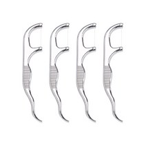 오픈스페이스 스테인리스 위생 덴탈 치실, 1개입, 4개