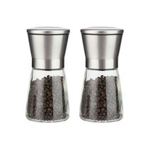 소금 앤 후추 블랙 그라인더, 2개, 160ml