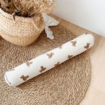 아기 바디필로우 100수 죽부인 롱쿠션, 돗테디 베이지