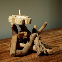 나뭇가지 원목 우드 캔들홀더 YT_RA216