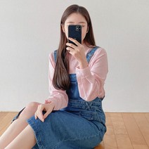 로미스토리 스트라이프 심플 블라우스