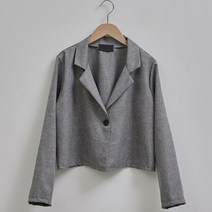 여성용 크롭 싱글 자켓 66006