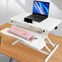스탠딩워크 프리미엄 원터치 스탠딩 책상, 화이트