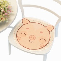 네이처타임즈 캐릭터 프린트 통풍 쿨링 방석 4p, 돼지