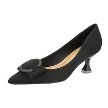 명양피프 여성용 니트 펌프스 뾰족 구두 YT_RA2886