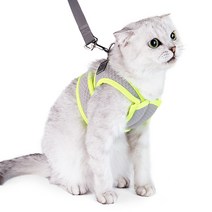파스텔펫 고양이 메쉬 테이핑 하네스 세트, 그레이