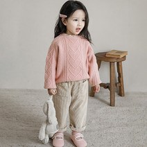 꼰띠키즈 여아용 로컬 골덴 팬츠