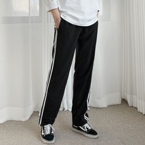 가비진 남성용 옆 두줄 밴딩 일자 팬츠