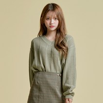 여성용 디엔디 브이넥 니트