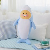 카카오프렌즈 돌고래 쿨링필로우 춘식이 인형쿠션, 71cm, 혼합색상